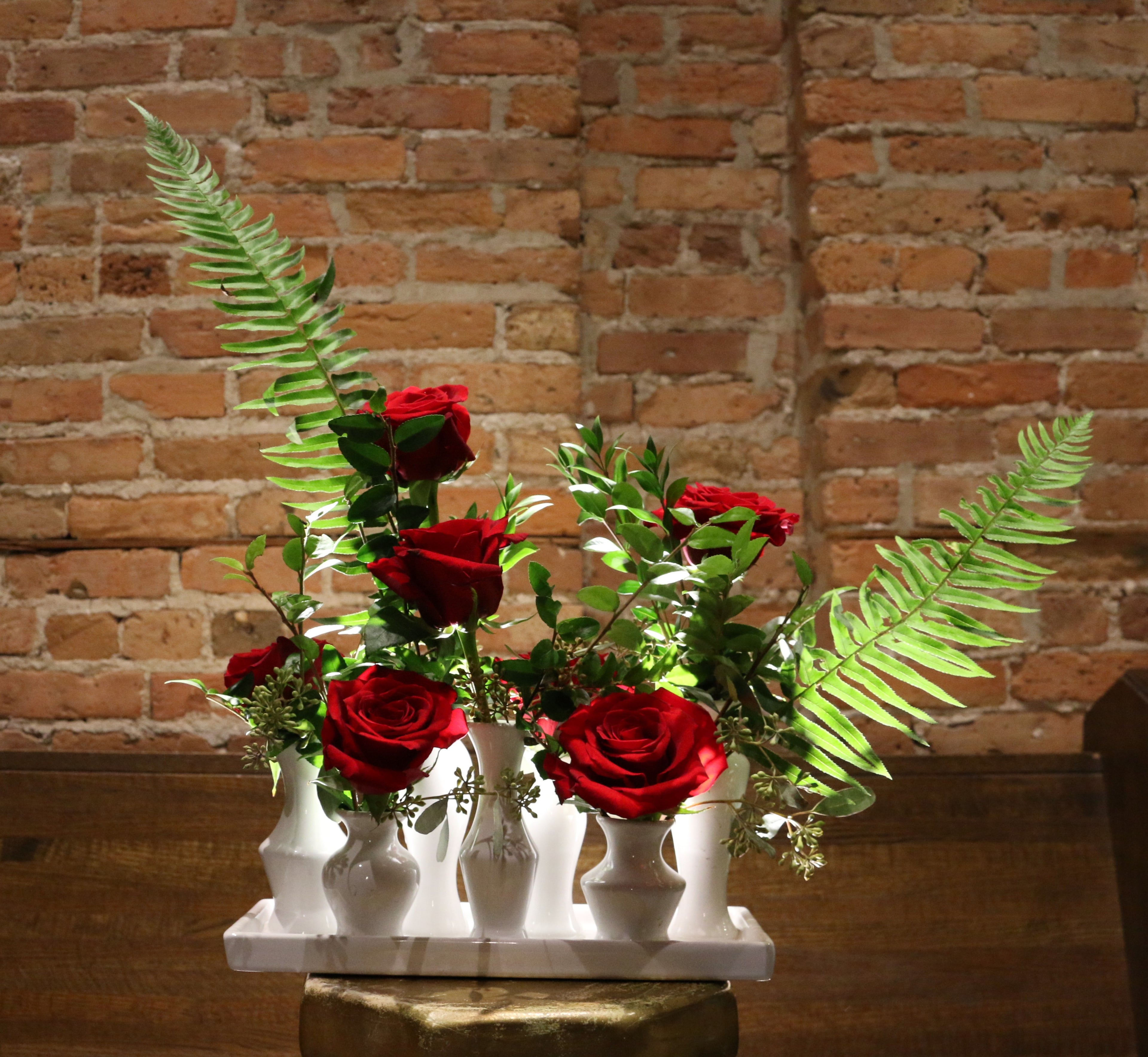Multichambered Vase with Roses
